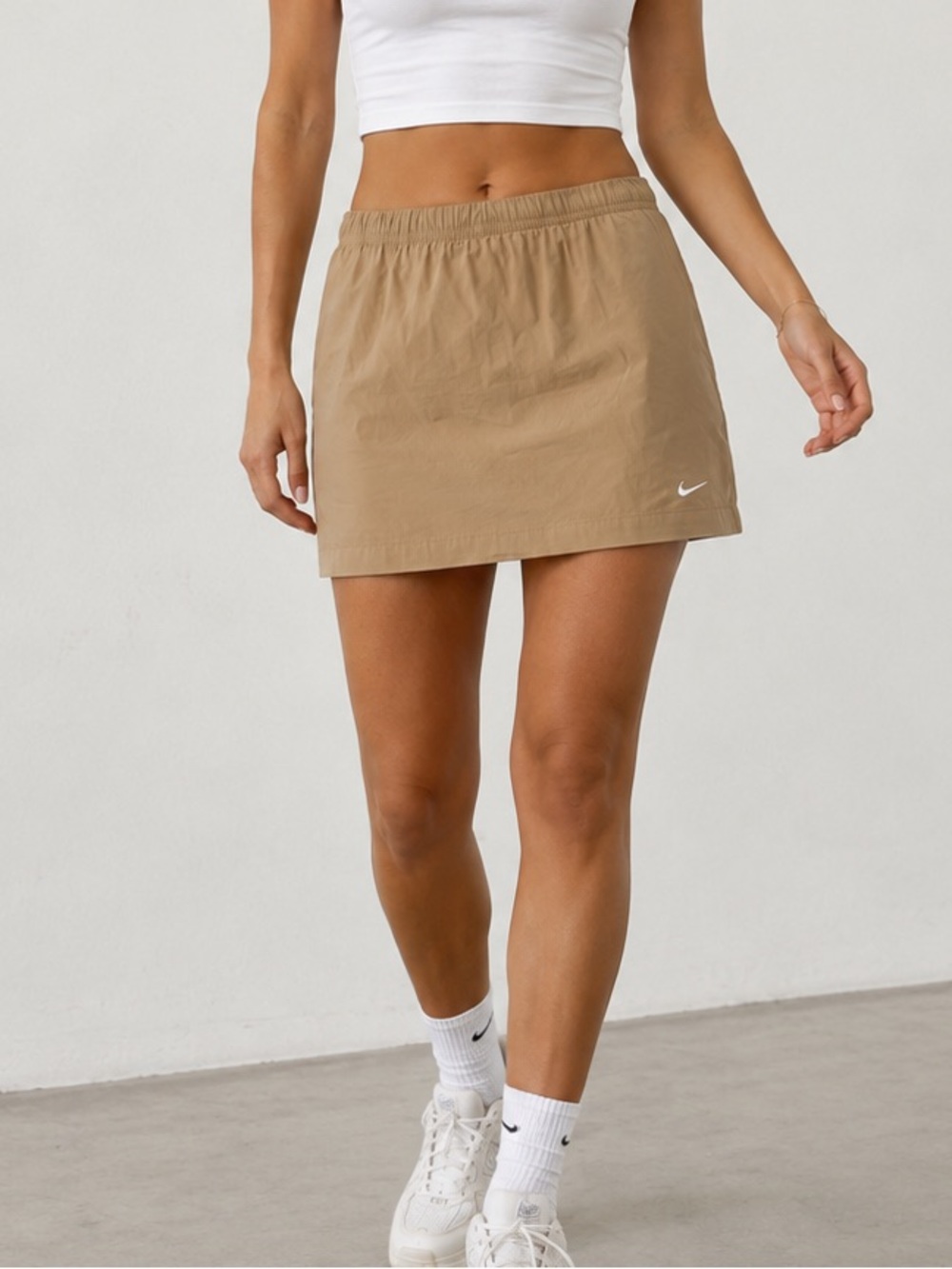 Nike Women's Khaki Athletic Mini Skirt